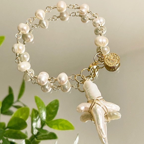 Handmade✨✨ Freshwater pearl bracelet - Picture 5 of 12